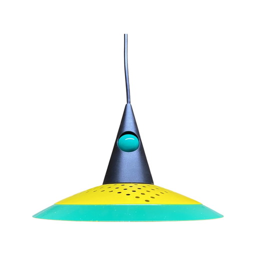 Vintage groen-gele hanglamp
