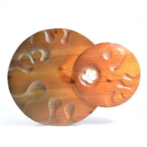 “Nest” – Monumental Hand Carved Oak Wall Sculpture By Alojz Petráš, 1979