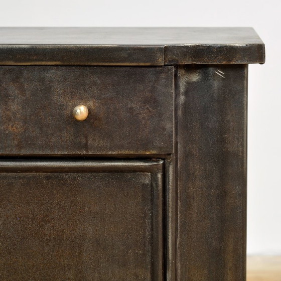 Table de chevet en fer, vers 1930 – Tables de nuit, Iron, Metal (photo 9 of 10)