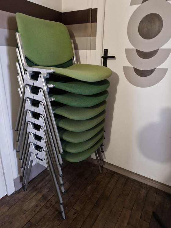 Image 1 of 🟢 Satz mit 4 DSC 106 Stühlen Giancarlo Piretti Anonima Castelli, 1965, 70 gestempelt