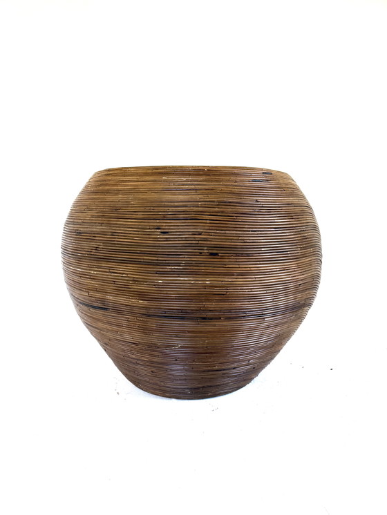 Image 1 of Poltrona vintage in vimini, Gabriella Crespi '80