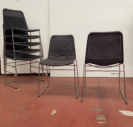 8 x C607 chair (1964) by Yuzuru Yamakawa | Feelgood Designs