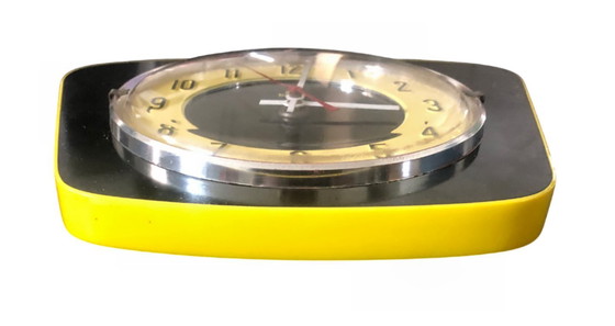 Image 1 of Vintage JAZ Temic wandklok uit 1963 • Ontwerp uit de jaren 60 • Gecertificeerd door ATO • ZELDZAAM