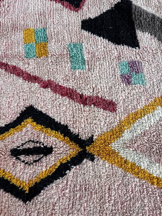 Image 1 of Tappeto Boujaad marocchino rosa 200x300 cm, autentica lana berbera marocchina
