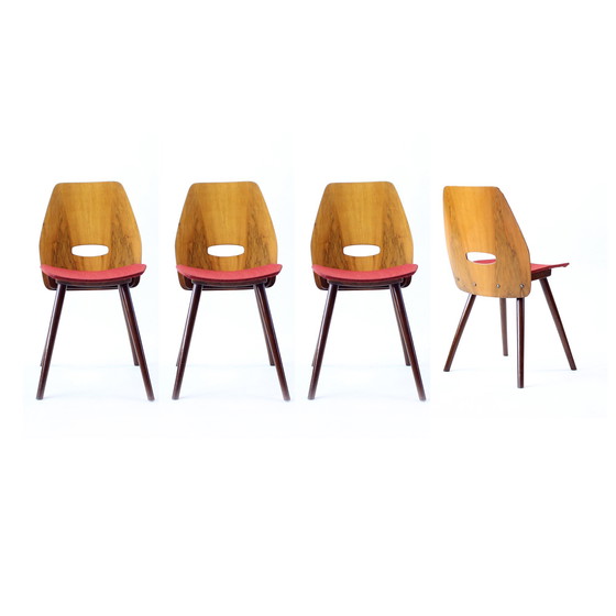Image 1 of Chaises de salle à manger vintage "Lollipop" par Frantisek Jirak pour Tatra, 1960s