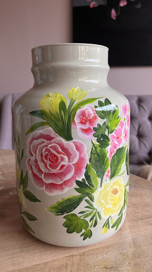 Hand-painted vase