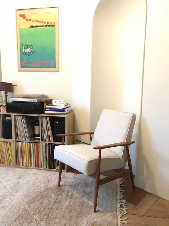 Image 1 of Fox fauteuil in gemêleerd beige en groen
