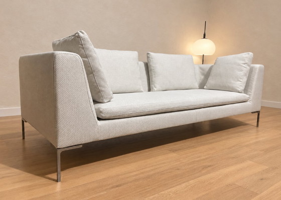 NEWLY UPHOLSTERED B&B Italia Charles 3-Seater + WARRANTY, 3-5 seaters, Other, Metal, Beige (photo 3 of 9)