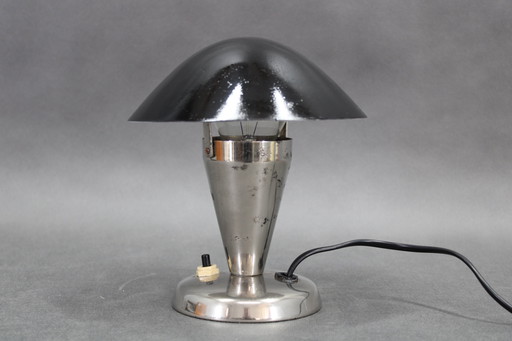 Lampe de table Bauhaus des années 1930 avec abat-jour réglable, Tchécoslovaquie