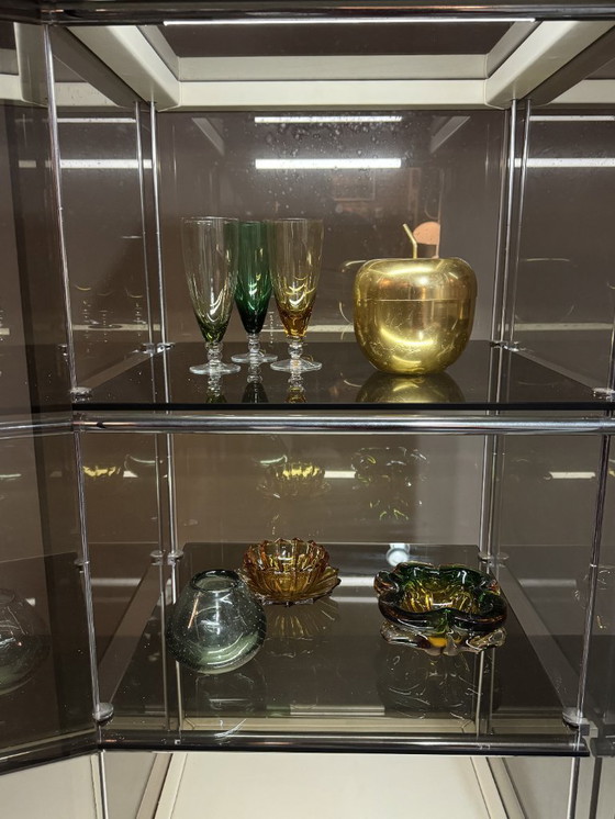 Image 1 of Mid-Century Italian Design 'Bogo' Vetrinetta Showcase Cabinet Designed by Carlo Bartoli for Rossi di Albizzate, Italy 1970s. 