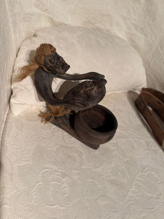 Image 1 of African Shaman carved from wood