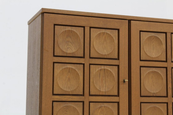 Vintage Brutalist Sideboard 1970s Gerhard Bartels – Wood (photo 3 of 10)