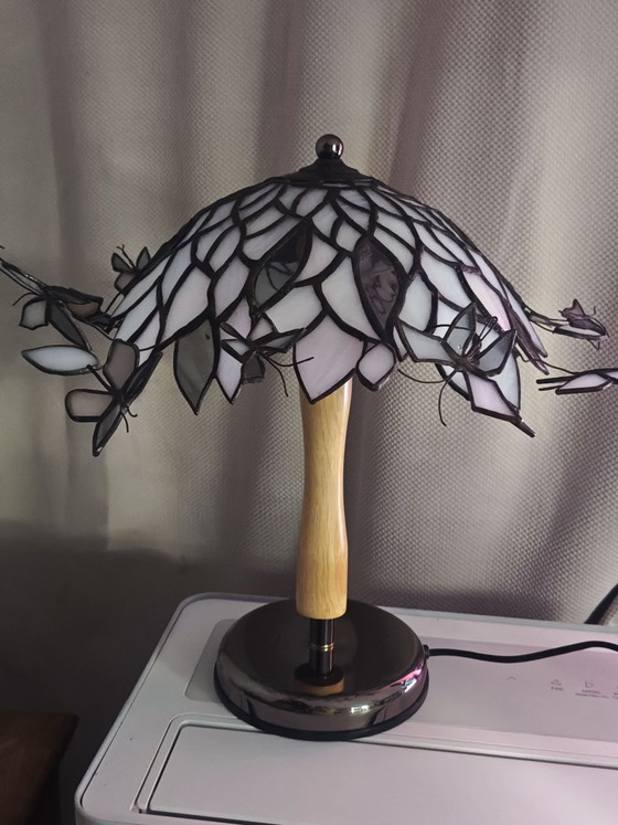 Lámpara mariposas 🦋, Migueline, Lámparas de mesa, Metal, Vidrio, Beige (foto 11 de 15)