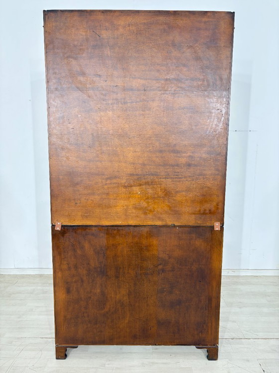 Image 1 of Vitrina de estilo colonial inglés / Vitrina de caoba / Librería / Vitrina