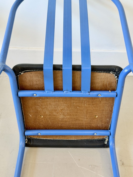 Set of 3 Dining Chairs by Robert Mallet-Stevens, Model 222, Pallucco, Italy, 1980s – Eetkamerstoelen, Metal (photo 13 of 15)