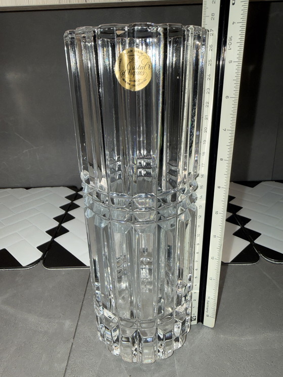 Image 1 of Christal d'Arques Napoleon - Vaas (2) - Longchamp - Kristal Frankrijk - Mid-century modern - 1970-1980