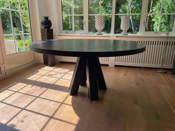 Image 1 of table à manger en bois noir