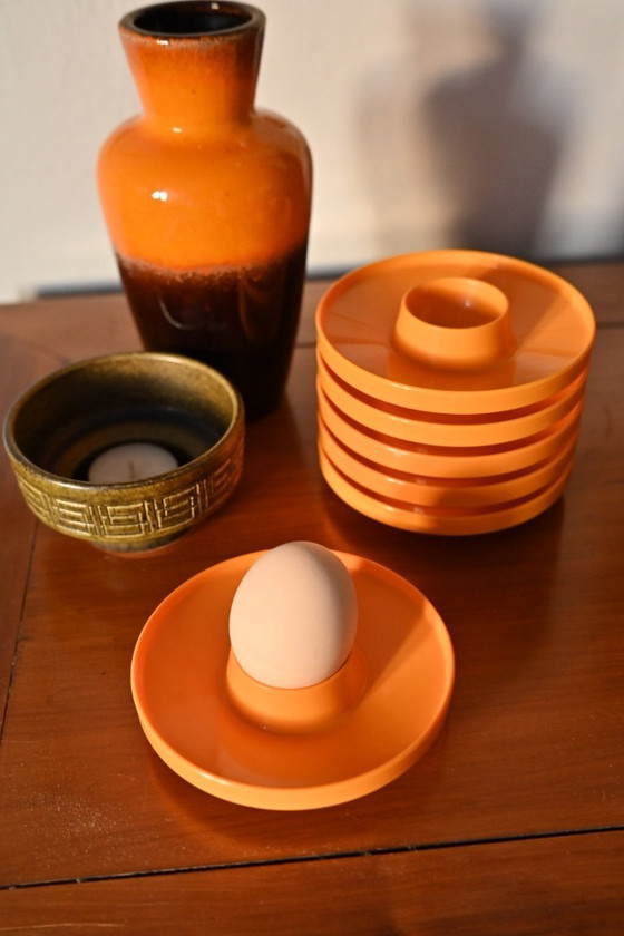 Image 1 of Coffret cadeau vintage - Allemagne de l'Ouest : vase et bougeoir Scheurich - Valon Vintage Popper