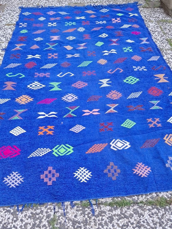 Image 1 of Handgeknoopt Berber kleed wol 243x140cm