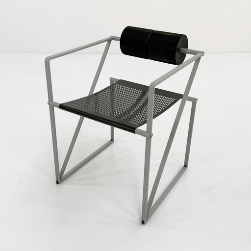 Black & Grey Seconda Chair by Mario Botta for Alias, 1980s