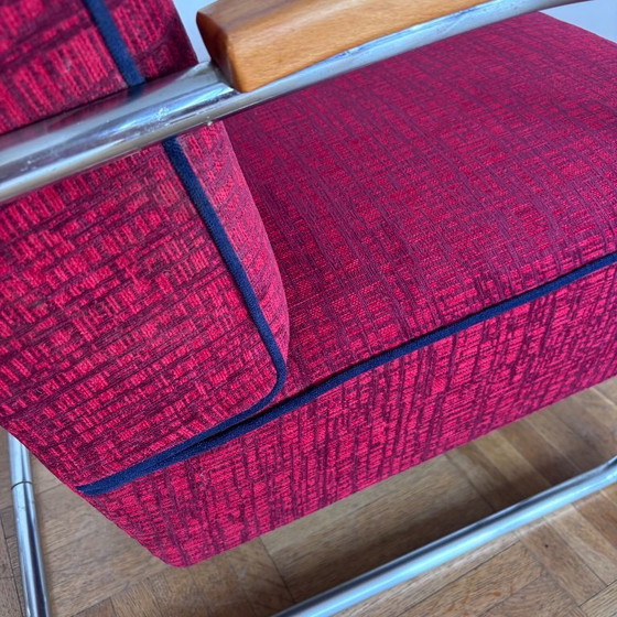 Image 1 of Funktionalistischer Sessel, restauriert, Tschechoslowakei