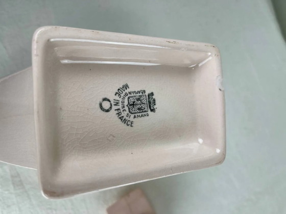 Art Deco rosa Teekanne – Küchenzubehör, Porcelain (photo 11 of 11)