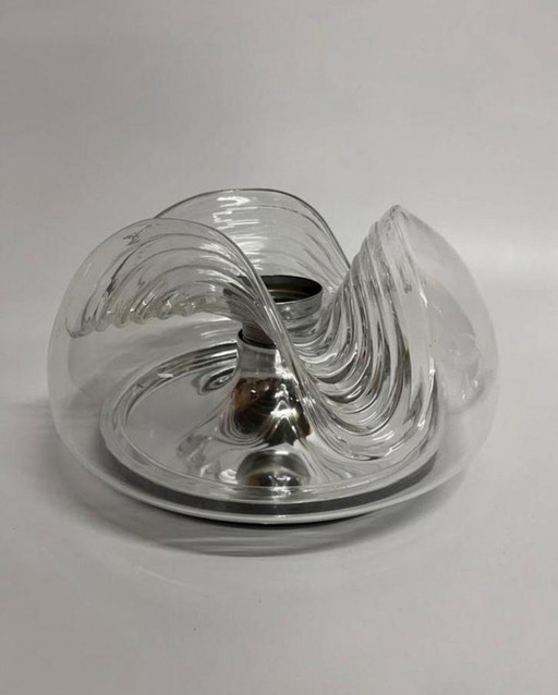 Space age Peill and Putzler wall lamp ceiling light 'Wave'