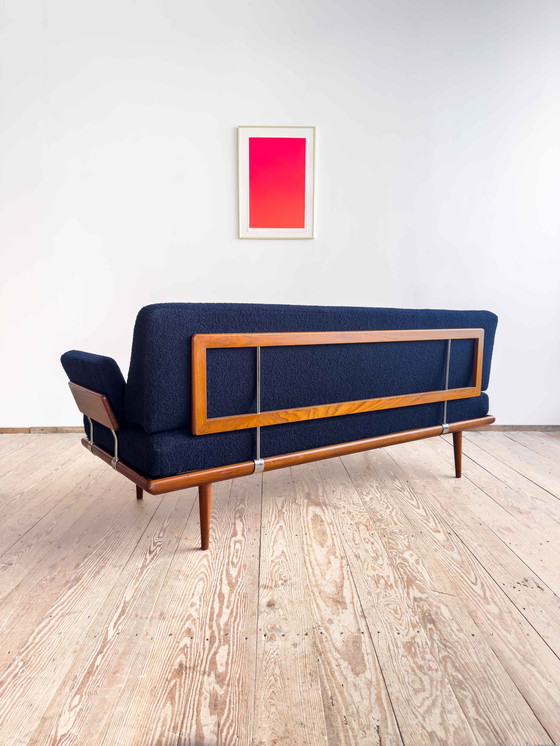 Image 1 of Mid-Century Danish Daybed Minerva Series with Armrests by Peter Hvidt and Orla Mølgaard Nielsen for France & Son, 1960s