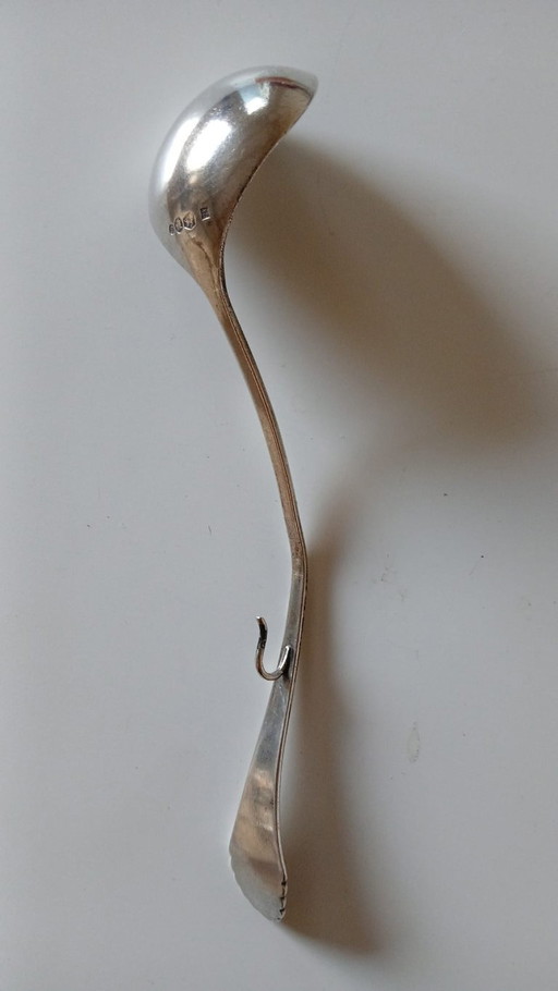 Antique silver jam spoon, 1919 jam spoon