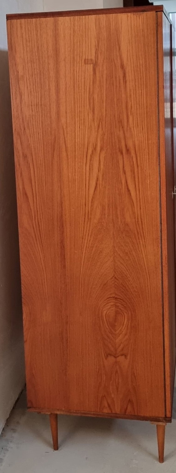 Mid Century Kleiderschrank, Kleiderschränke, Holz, Braun (Foto 14 von 15)
