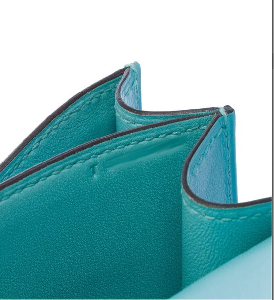 Image 1 of Sac HERMES Constance en Cuir Bleu - 103444