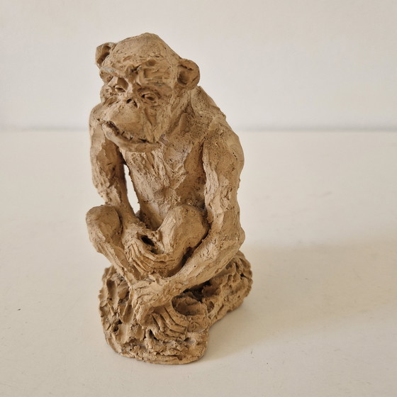 Image 1 of C Evers Vintage Sculpture Statue Monkey