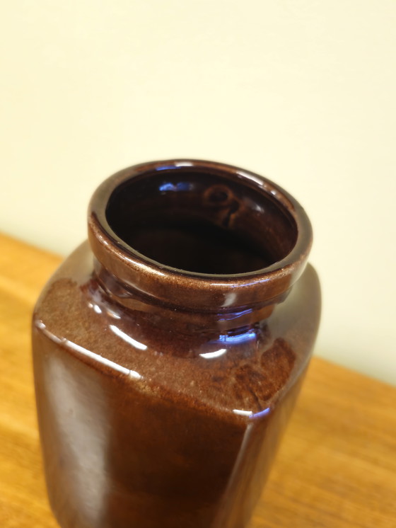 Image 1 of Vintage West Germany Vaas Vaasje Bruin