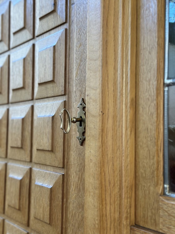 Image 1 of Vintage wandmeubel highboard Deens Henning Kjærnulf jaren 70
