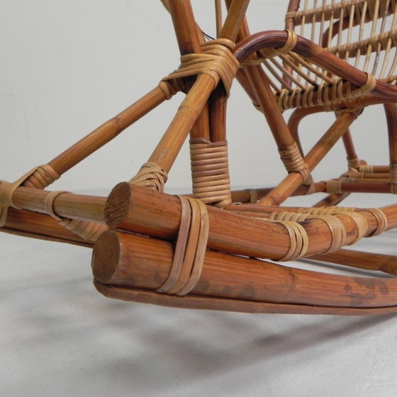 Image 1 of Cheval à bascule en bambou, 1960