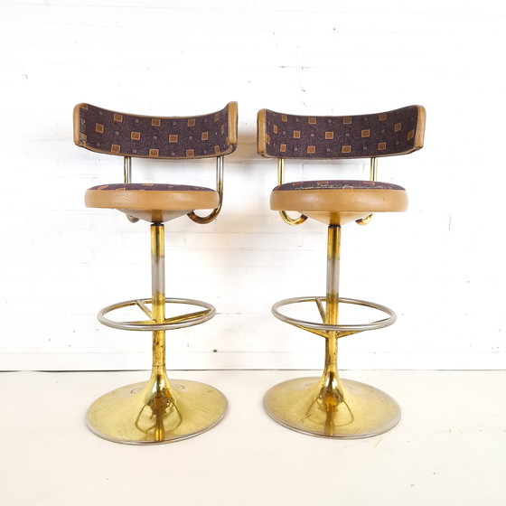 Image 1 of 2x tabouret de bar vintage Börje Johanson