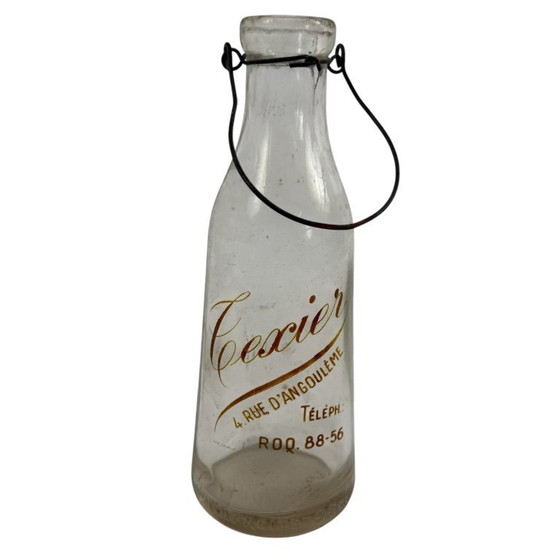 Image 1 of Collection de 42 bouteilles anciennes françaises de lait, de vin et de spiritueux