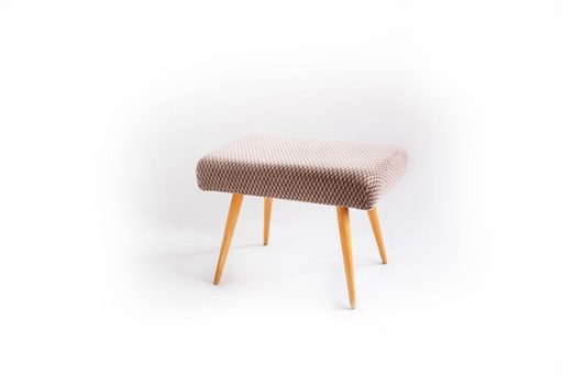 Vintage stool with integrated stepladder - Mid - Century Design