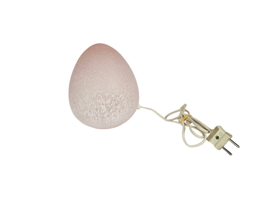 W.L.P. Lighting - Germany - Egg lamp - marbled glass - 80s