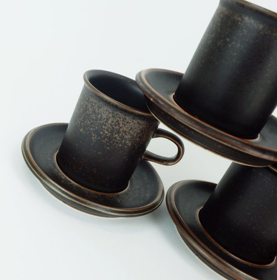 Image 1 of 6 CAFFETTIERE con piattini arabia ruska ulla procope anni '60