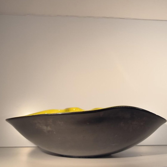 Freeform Tasse Gelb und Schwarz Glasierte Keramik von Elchinger, Frankreich, 1960 – Schalen, Ceramic (photo 8 of 15)
