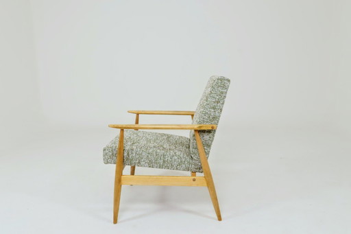 Poltrona vintage in legno naturale Green Granola, design di H. Lis