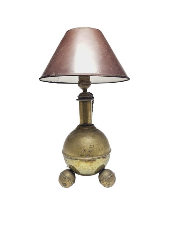 Art Deco Bedside Lamp, Belgium, 1930s – Table lamps, Metal, Brass (photo 2 of 17)