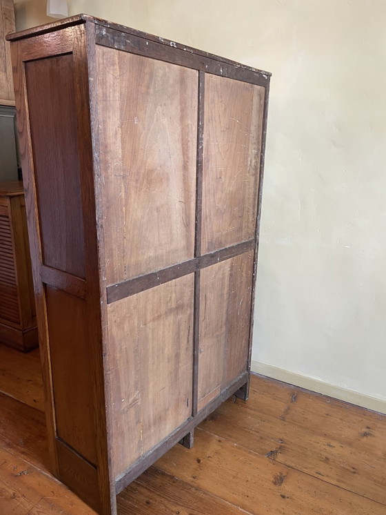 Image 1 of Armario con persianas enrollables, archivador, archivador, mueble de música, roble francés