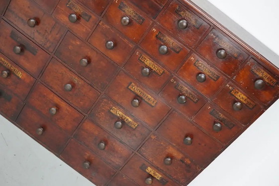 Image 1 of Antiguo botiquín/cómoda de madera noble inglesa, siglo XIX