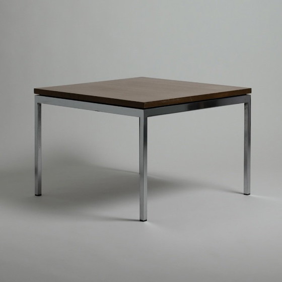 Vroege Florence Knoll Bijzettafel voor Knoll International, Teak en Chroom, c. 1960 – Metal, Wood (photo 6 of 15)