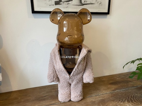 Image 1 of Bearbrick Gelato Pique Marrone Beige BEG 1000% 70cm Medicom 2022
