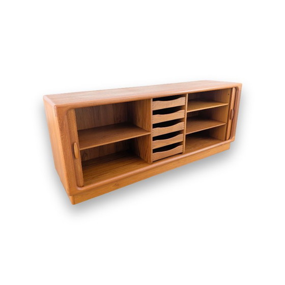 Credenza Midcentury Dyrlund danese in Teak con Ante a Serrandina – Credenze, Legno (photo 5 of 11)