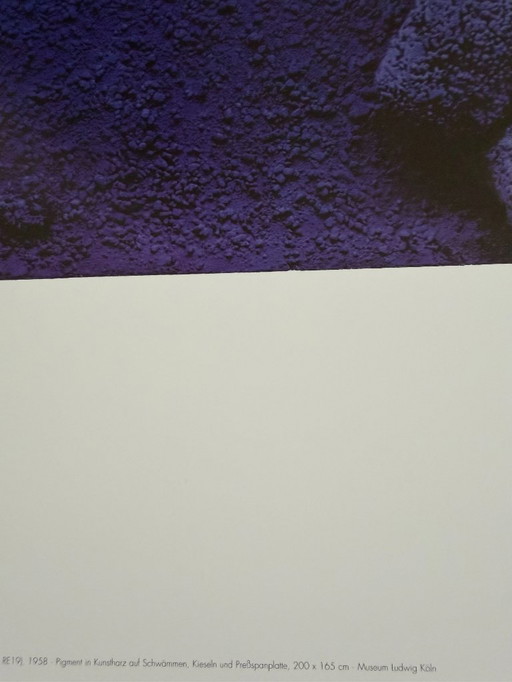 Yves Klein dopo (1928-1962), Rilievo èponge blu: RE19, 1958, copyright VG Bild-Kunst, Bonn 2008, Stampato in Germania