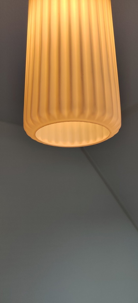 Image 1 of Philips Pendelleuchte Designer Louis Kalff Philips weiß Niederlande '60